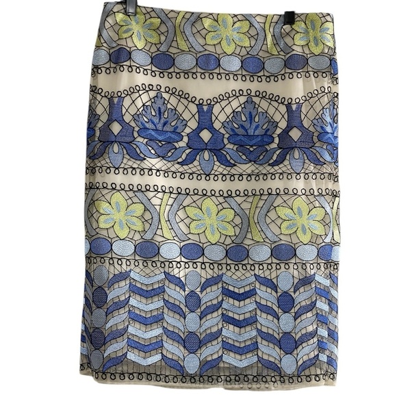 ECI Pencil Skirt with Embellished Design SZ 12 - Picture 5 of 12